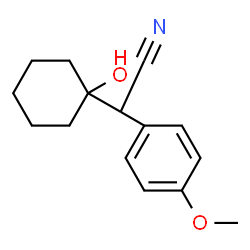 ChemSpider 2D Image | 1-[cyano(4-methoxyphenyl)methyl]cyclohexanol | C15H19NO2
