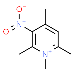 ChemSpider 2D Image | 1,2,4,6-Tetramethyl-3-nitropyridinium | C9H13N2O2