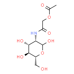ChemSpider 2D Image | 2-[(Acetoxyacetyl)amino]-2-deoxy-D-mannopyranose | C10H17NO8