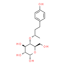 ChemSpider 2D Image | 4-O-[(2S)-4-(4-Hydroxyphenyl)-2-butanyl]-alpha-D-glucopyranose | C16H24O7