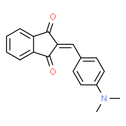 ChemSpider 2D Image | N,N-Dimethylaminobenzylidene-1,3-Indandione | C18H15NO2