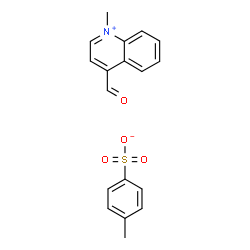 ChemSpider 2D Image | 4-Formyl-1-methylquinolinium 4-methylbenzenesulfonate | C18H17NO4S