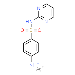 ChemSpider 2D Image | Silver(1+) [4-(2-pyrimidinylsulfamoyl)phenyl]azanide | C10H9AgN4O2S
