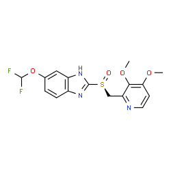 ChemSpider 2D Image | S-pantoprazole | C16H15F2N3O4S