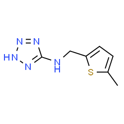 ChemSpider 2D Image | N-[(5-Methyl-2-thienyl)methyl]-2H-tetrazol-5-amine | C7H9N5S