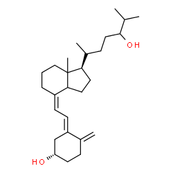 ChemSpider 2D Image | (3S,5E,7Z,13xi,14xi,17alpha,20S)-9,10-Secocholesta-5,7,10-triene-3,24-diol | C27H44O2