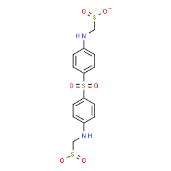 ChemSpider 2D Image | [Sulfonylbis(4,1-phenyleneimino)]dimethanesulfinate | C14H14N2O6S3