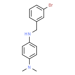 ChemSpider 2D Image | N'-(3-Bromobenzyl)-N,N-dimethyl-1,4-benzenediamine | C15H17BrN2