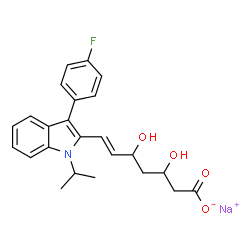 ChemSpider 2D Image | Fluvastatin sodium | C24H25FNNaO4
