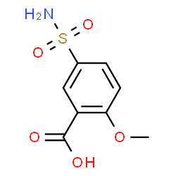 ChemSpider 2D Image | 2-Methoxy-5-sulfonylbenzoic acid | C8H9NO5S