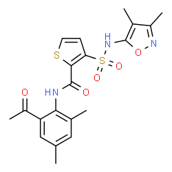 ChemSpider 2D Image | TBC-3711 | C20H21N3O5S2
