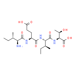 ChemSpider 2D Image | L-Isoleucyl-L-alpha-glutamyl-L-isoleucyl-L-threonine | C21H38N4O8