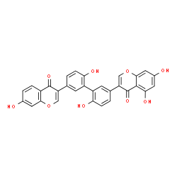 ChemSpider 2D Image | 3-[2',6-Dihydroxy-5'-(7-hydroxy-4-oxo-4H-chromen-3-yl)-3-biphenylyl]-5,7-dihydroxy-4H-chromen-4-one | C30H18O9
