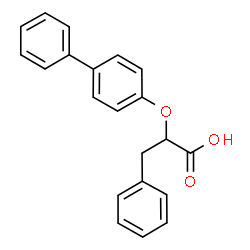 ChemSpider 2D Image | 2-(4-Biphenylyloxy)-3-phenylpropanoic acid | C21H18O3