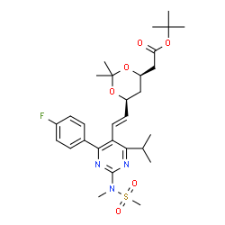 ChemSpider 2D Image | Rosuvastatin Acetonide | C29H40FN3O6S