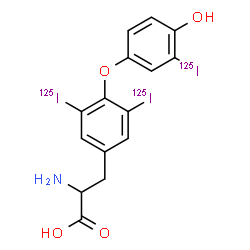 ChemSpider 2D Image | LIOTHYRONINE I-125 | C15H12125I3NO4