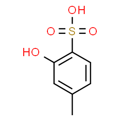 ChemSpider 2D Image | 2-Hydroxy-4-methylbenzenesulfonic acid | C7H8O4S