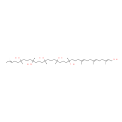 ChemSpider 2D Image | (2E,6E,10E)-3,7,11,15,19,23,27,31,35-Nonamethyl-2,6,10,34-hexatriacontatetraene-1,15,19,23,27,31-hexol | C45H84O6
