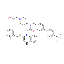 ChemSpider 2D Image | Rilapladib | C40H38F5N3O3S