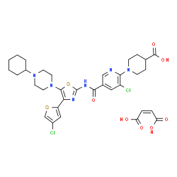 ChemSpider 2D Image | Avatrombopag maleate | C33H38Cl2N6O7S2