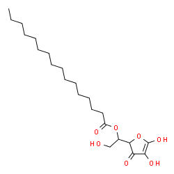 ChemSpider 2D Image | 5-O-Palmitoylhex-1-enofuranos-3-ulose | C22H38O7