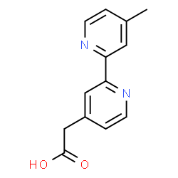 ChemSpider 2D Image | (4'-Methyl-2,2'-bipyridin-4-yl)acetic acid | C13H12N2O2