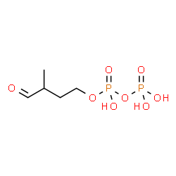 ChemSpider 2D Image | 3-formylbutyl diphosphate | C5H12O8P2