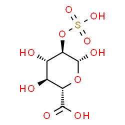 ChemSpider 2D Image | 2-O-Sulfo-beta-D-glucopyranuronic acid | C6H10O10S