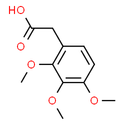 ChemSpider 2D Image | 2,3,4-Trimethoxybenzeneacetic acid | C11H14O5