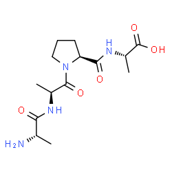 ChemSpider 2D Image | L-Alanyl-L-alanyl-L-prolyl-L-alanine | C14H24N4O5