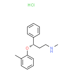 ChemSpider 2D Image | (3S)-N-Methyl-3-(2-methylphenoxy)-3-phenyl-1-propanamine hydrochloride (1:1) | C17H22ClNO