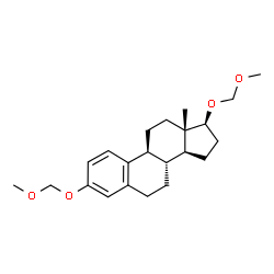 ChemSpider 2D Image | (17beta)-3,17-Bis(methoxymethoxy)estra-1,3,5(10)-triene | C22H32O4