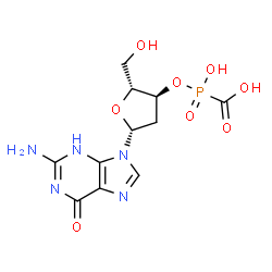 ChemSpider 2D Image | 3'-O-[Carboxy(hydroxy)phosphoryl]-2'-deoxyguanosine | C11H14N5O8P