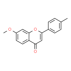 ChemSpider 2D Image | 7-Methoxy-2-(4-methylphenyl)-4H-chromen-4-one | C17H14O3