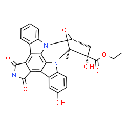ChemSpider 2D Image | Ethyl (15S,16S,18R)-10,16-dihydroxy-15-methyl-3,5-dioxo-28-oxa-4,14,19-triazaoctacyclo[12.11.2.1~15,18~.0~2,6~.0~7,27~.0~8,13~.0~19,26~.0~20,25~]octacosa-1,6,8,10,12,20,22,24,26-nonaene-16-carboxylate | C28H21N3O7