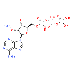 ChemSpider 2D Image | 2'-O-Aminoadenosine 5'-(tetrahydrogen triphosphate) | C10H17N6O13P3
