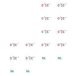 ChemSpider 2D Image | Carbon monooxide - rhodium (3:1) | C12O12Rh4