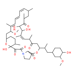 ChemSpider 2D Image | (15Z,23Z,25E,27E)-1,17,18-Trihydroxy-11-[1-(4-hydroxy-3-methoxycyclohexyl)-2-propanyl]-29-methoxy-14,16,20,22,28,34-hexamethyl-10,35-dioxa-4-azatricyclo[29.3.1.0~4,8~]pentatriaconta-15,23,25,27-tetrae
ne-2,3,9,13,19-pentone | C49H75NO13