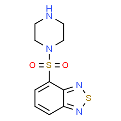 ChemSpider 2D Image | 4-(1-Piperazinylsulfonyl)-2,1,3-benzothiadiazole | C10H12N4O2S2