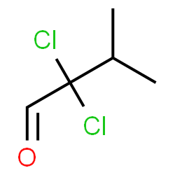 ChemSpider 2D Image | 2,2-Dichloro-3-methylbutanal | C5H8Cl2O