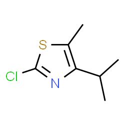 ChemSpider 2D Image | 2-Chloro-4-isopropyl-5-methyl-1,3-thiazole | C7H10ClNS