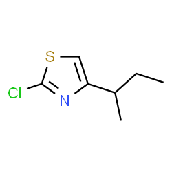 ChemSpider 2D Image | 4-(sec-Butyl)-2-chlorothiazole | C7H10ClNS