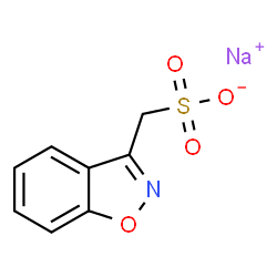 ChemSpider 2D Image | Natrium-1,2-benzoxazol-3-ylmethansulfonat | C8H6NNaO4S
