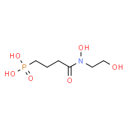 ChemSpider 2D Image | {4-[Hydroxy(2-hydroxyethyl)amino]-4-oxobutyl}phosphonic acid | C6H14NO6P