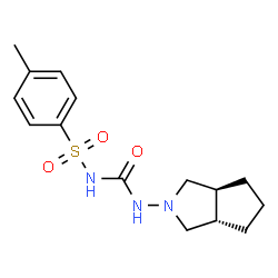 ChemSpider 2D Image | N-[(3aS,6aS)-Hexahydrocyclopenta[c]pyrrol-2(1H)-ylcarbamoyl]-4-methylbenzenesulfonamide | C15H21N3O3S