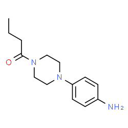 ChemSpider 2D Image | 1-[4-(4-Aminophenyl)-1-piperazinyl]-1-butanone | C14H21N3O