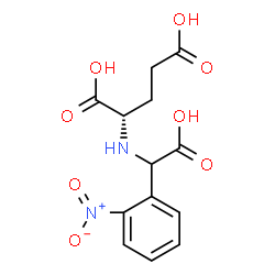 ChemSpider 2D Image | N-[Carboxy(2-nitrophenyl)methyl]-L-glutamic acid | C13H14N2O8