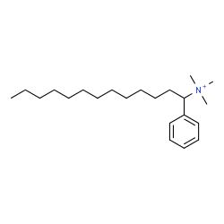 ChemSpider 2D Image | N,N,N-Trimethyl-1-phenyl-1-tridecanaminium | C22H40N