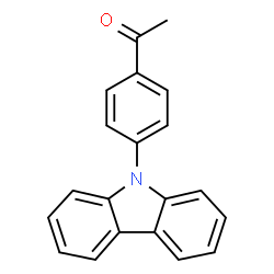 ChemSpider 2D Image | 1-[4-(9H-Carbazol-9-yl)phenyl]ethanone | C20H15NO