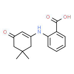 ChemSpider 2D Image | 2-((5,5-Dimethyl-3-oxocyclohex-1-enyl)amino)benzoic acid | C15H17NO3